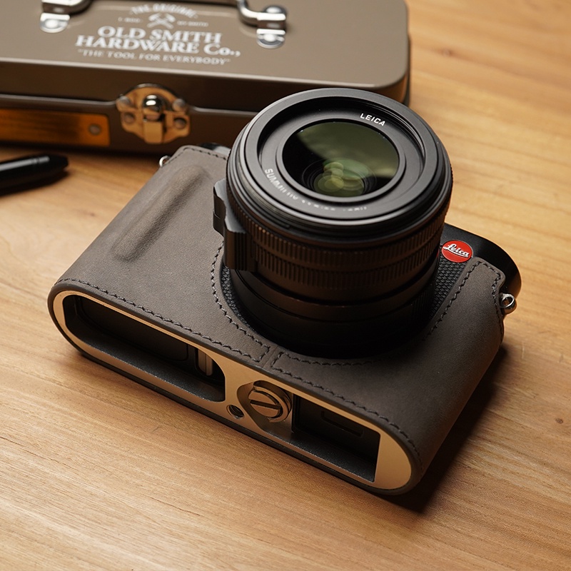 ﹊MrStone徠卡Q2皮套適用于LEICA相機皮套包typ116手柄配件手工半套