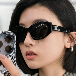 促銷23年新款眼鏡2023新款復古凱旋門多邊形太陽/眼鏡li*sa同款ins辣妹個性街拍眼鏡4876