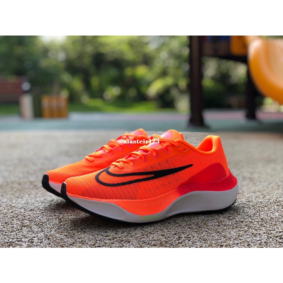 Nike Zoom Fly 5 橘紅 緩震碳板馬拉松男女跑步 DM8968-800
