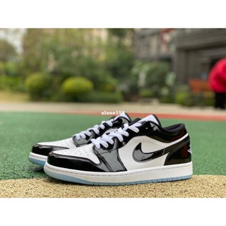 Air Jordan 1 Low AJ1 黑白 熊貓 康扣 漆皮 滑板鞋 DV1309-100
