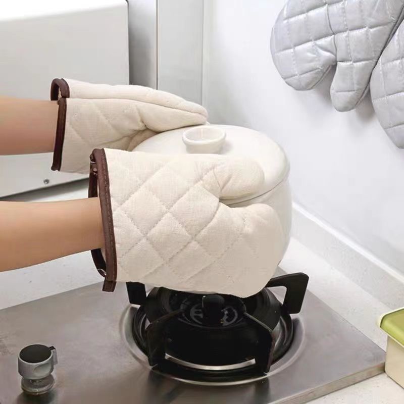 烘焙手套 隔熱手套 商用加長加厚耐高溫手套廚房烤爐烘培防燙手套隔熱烤箱微波爐手套