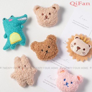 QiFan推薦卡通毛絨小熊公仔冰箱貼磁貼3d立體可愛日系玩偶磁鐵動物創意裝飾