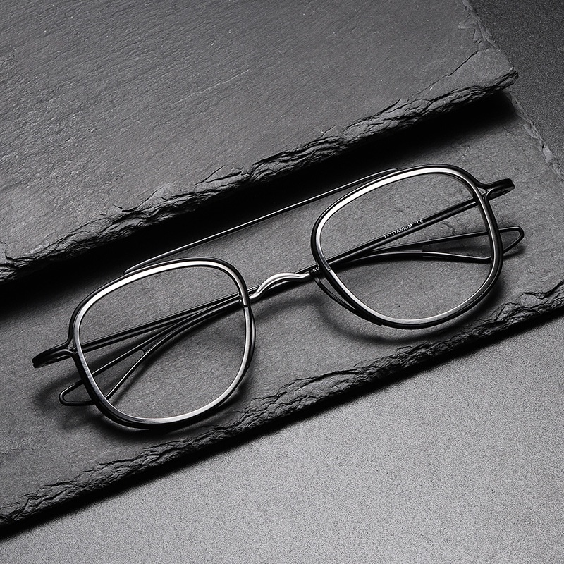 黑框眼鏡素顏神器dita同款118時尚個性純鈦可配防藍光大框眼鏡架工廠直銷中性無logo尚宏眼鏡