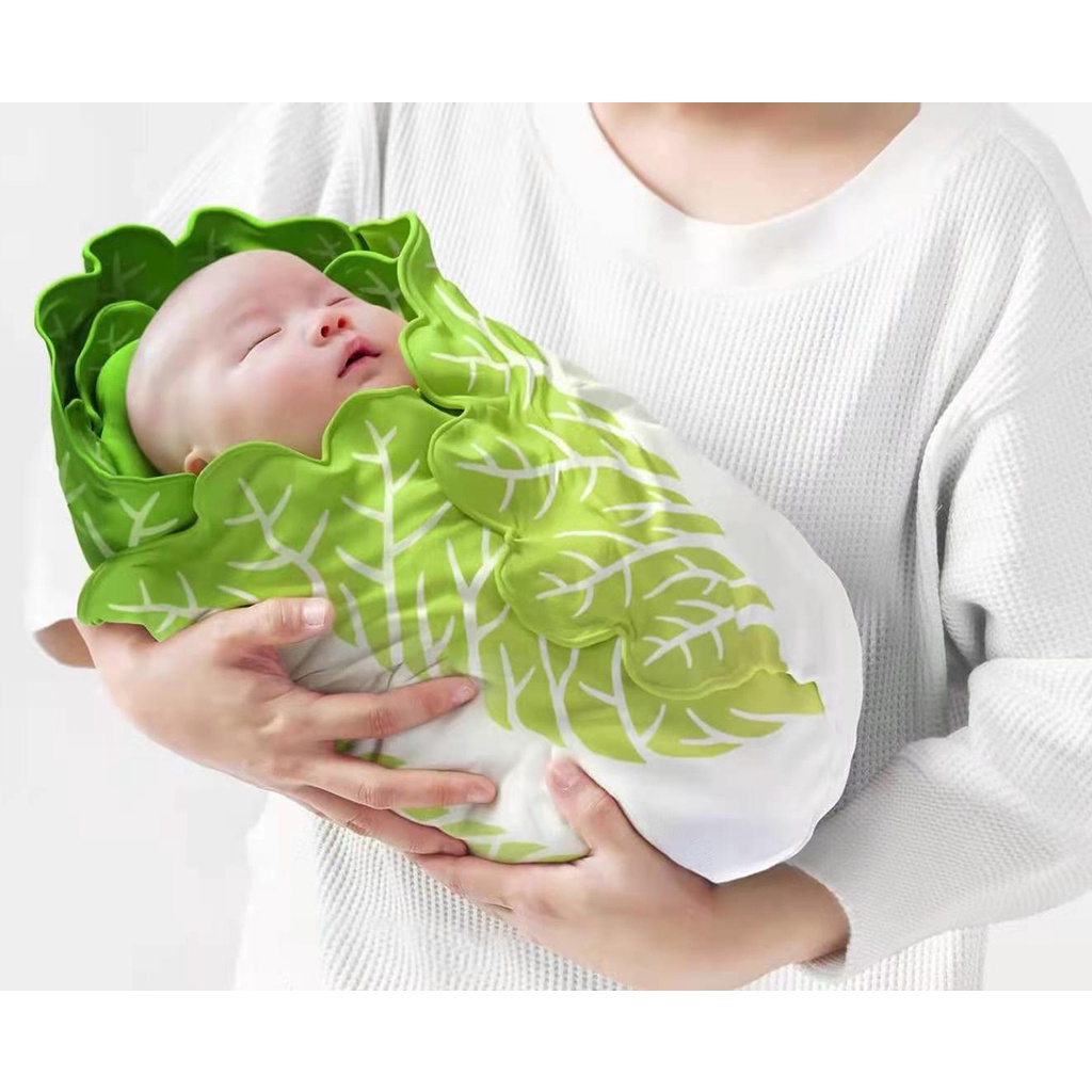 創意大白菜卷餅抱被抱毯 法蘭絨煎餅毯 嬰兒裹毯 夏天空調蓋被