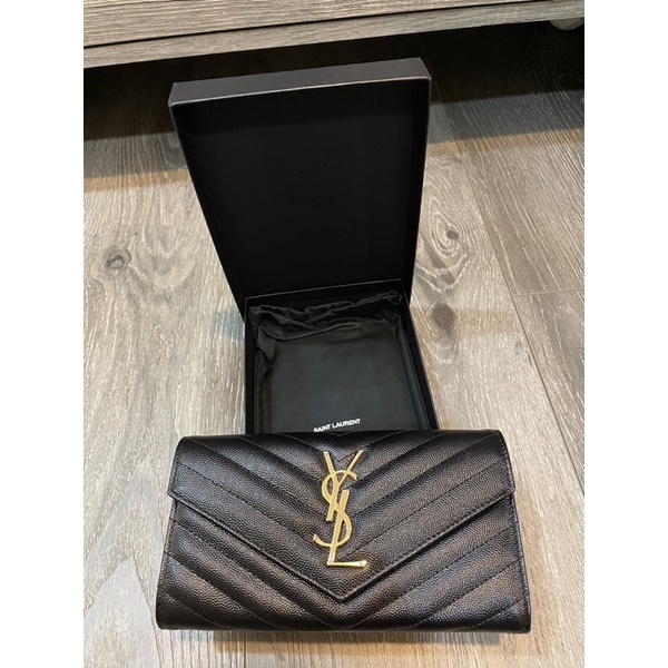 全新 YSL 長夾 皮夾