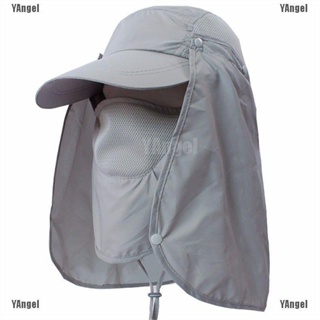 Outdoor Sun Shield Neck Face Mask Mesh Floppy Flap Hat Cap V