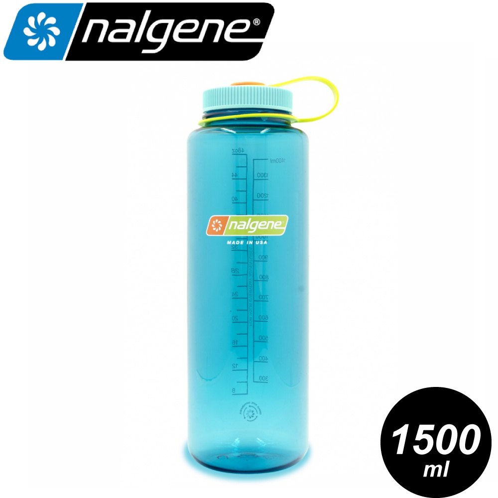 【Nalgene 美國 寬嘴水壺 1.5L(Sustain永續系列)《蔚藍》】2020-0748/登山水壺/運動隨身水壺