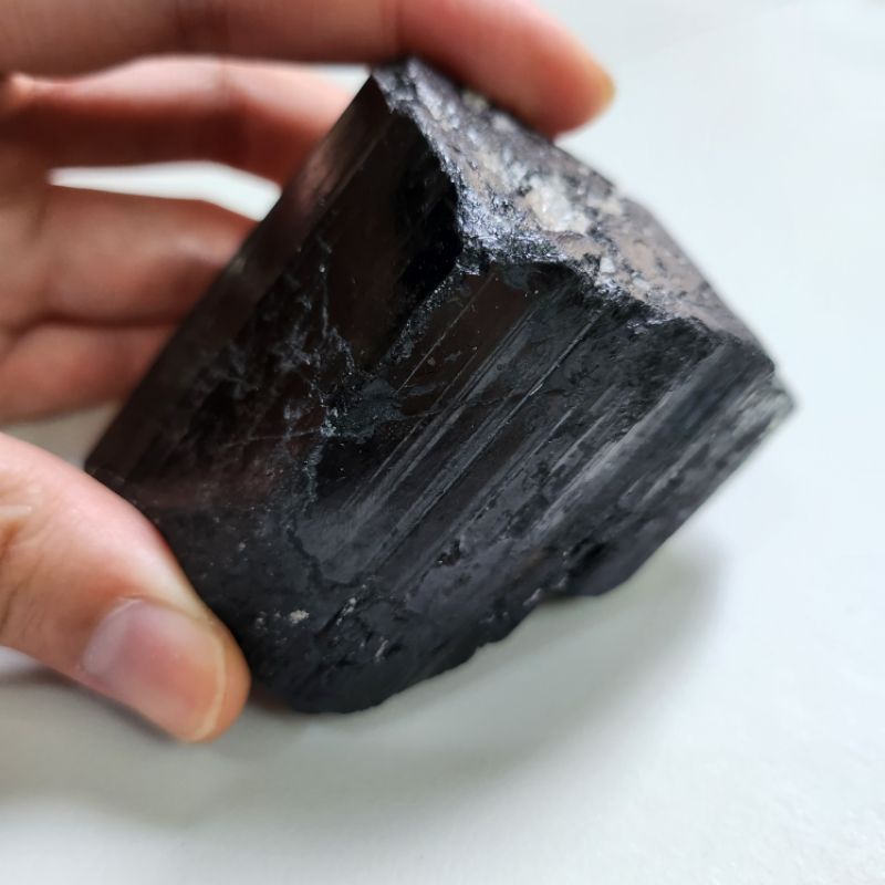 【礦職先生-Maggo桑】厚實有分量 0.42公斤 黑碧璽原礦 天然原礦電氣石--5