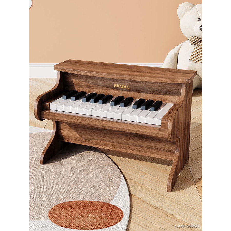 ❒✆德國RICZAC木質小鋼琴 兒童電子琴 初學女孩寶寶嬰兒幼兒男玩具禮物 學者學生練習琴