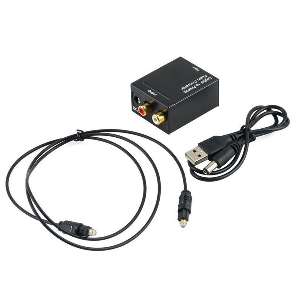 Optical Coaxial Toslink Digital To Analog Audio Converter Ad