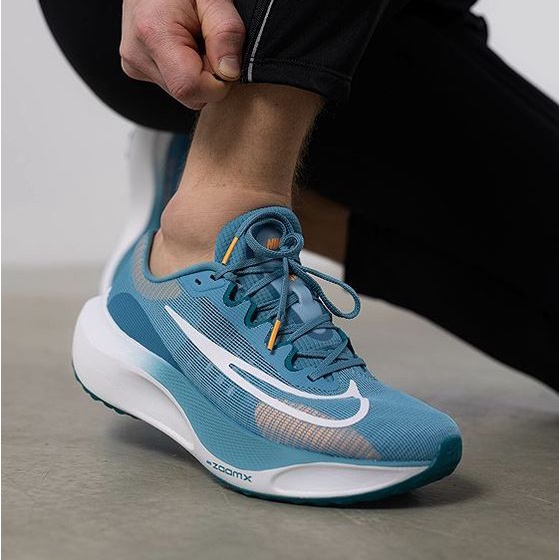 Nike Zoom Fly 5 湖水藍 緩震碳板馬拉松男女跑步 dm8968-400