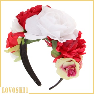 Big Flower Floral Hair Crown Headband Halloween Day of the D