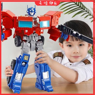卡哇伊&現+免運 變形金剛 兒童變形玩具 機器人玩具 汽車機器人變形大黃蜂玩具金剛合金汽車人兒童機器人模型小男孩手辦生日