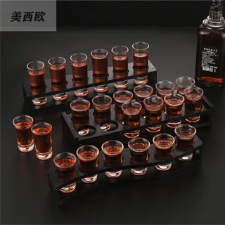 美西歐🔥白酒杯套裝 SHOT杯 酒杯 子彈杯 烈酒杯 白酒杯 小酒杯 洋酒杯 一口杯 玻璃雞尾酒杯 帶架子 加厚酒杯