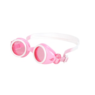 SABLE 平光兒童泳鏡-金魚(防霧 抗UV 蛙鏡 游泳 戲水 訓練「201CA」 粉紅白