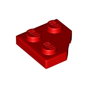[樂磚庫] LEGO 26601 楔形 平版型 紅色 2x2 6173961