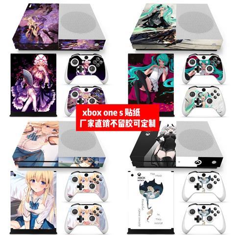 【臺灣；熱賣】XBOX ONE S主機貼膜Xboxone S貼紙xbox ones美少女貼紙可定製