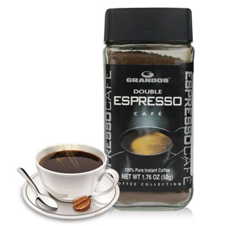 【99免運】德國進口 格蘭特 GRANDOS 雙倍特濃速溶純黑咖啡50g