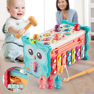 【熱銷免運】大號打地鼠玩具0幼兒童益智力嬰兒1一2歲半3男孩女孩寶寶敲打老鼠 兒童玩具 廚房玩具 益智趣玩具 卡通回力車