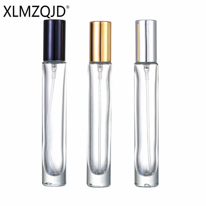 10個起賣 供應XB87-10ml便攜式小樣圓形玻璃瓶/分裝瓶/噴霧瓶/按壓空瓶