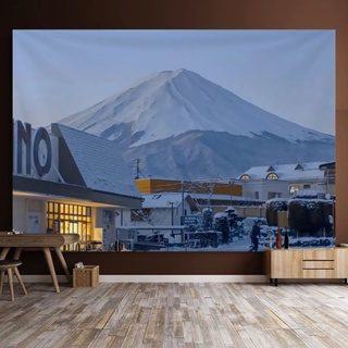 ⭐️低價下殺⭐️ 富士山下背景布房間臥室裝飾墻布宿舍布置掛布直播布掛布 宿舍掛佈裝飾居家用品