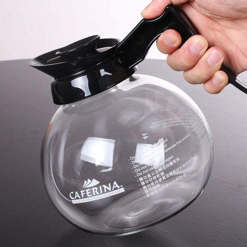【新品下殺】 原裝CAFERINA咖啡壺 耐高溫美式咖啡機330玻璃壺保溫盤加熱爐耐熱