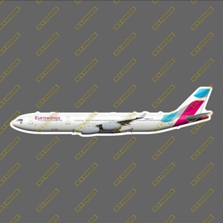 歐洲之翼航空 A340 擬真民航機3M貼紙 防水 尺寸165MM