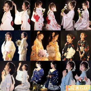 完美Go❀cospaly 日本 和服 傳統服飾 和服女正裝傳統日本可愛少女改良中國風日系和風性感神明少女服裝 攝影