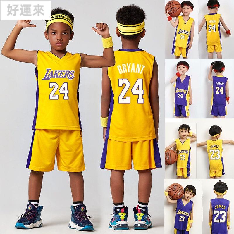 籃球球衣兒童 2 件 / 套 NBA Lakers No.23 / No.24 Kobe / LeBron James5