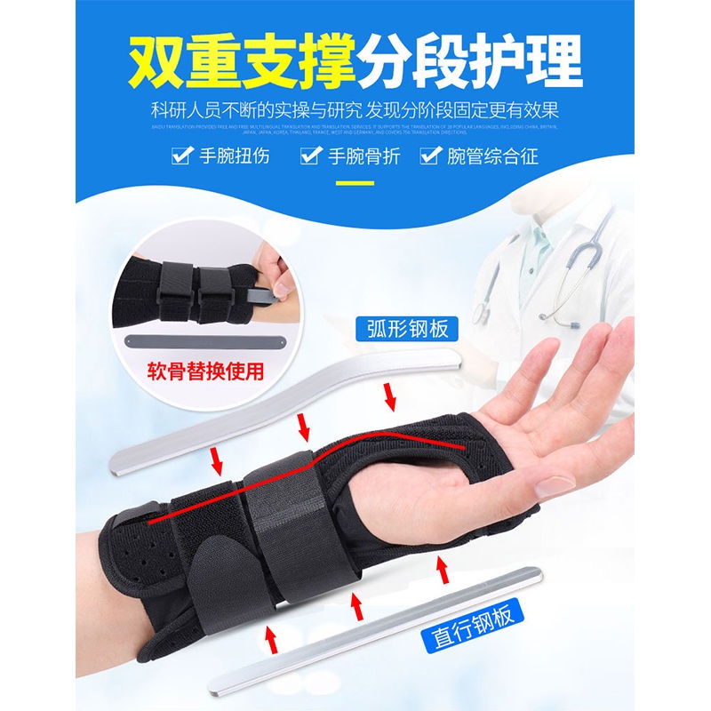 【99免運】腱鞘炎護手腕骨折扭傷 固定夾板術后康復護具手腕關節支具