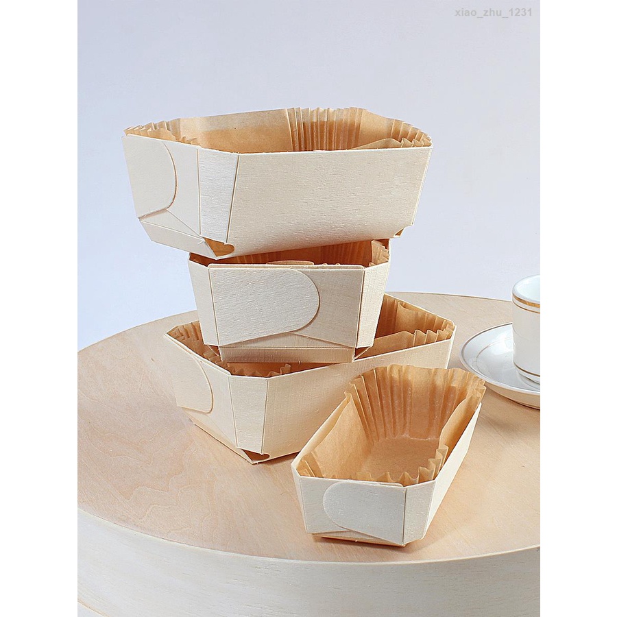 『DL』✠木質小吐司盒面包烘焙木盒烤箱木托紙托棗糕金枕蛋糕磅蛋糕模具