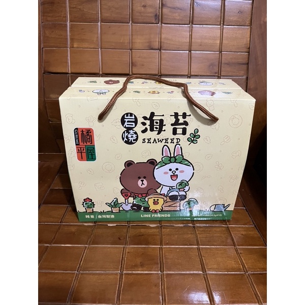 《橘平屋》岩燒海苔 大禮盒一箱12包😍LINE FRIENDS 現貨