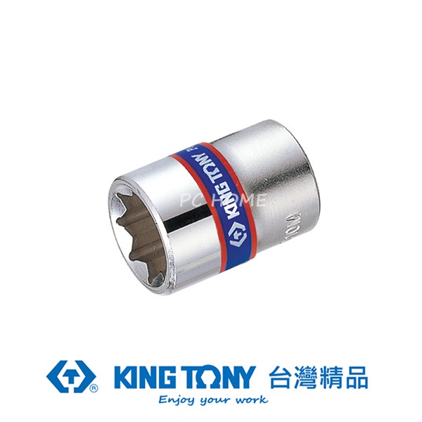 KING TONY 1/4"(二分)DR. 公制八角套筒 8mm KT231008M