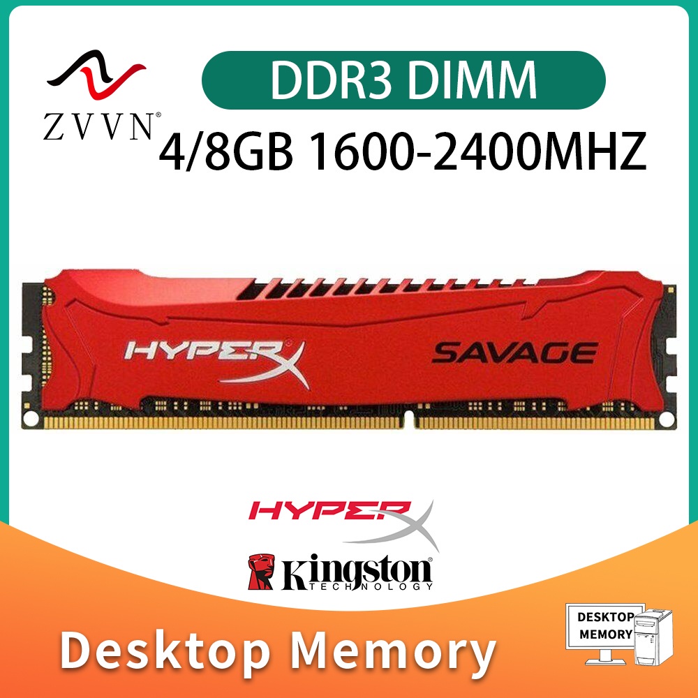 ♟全新 HyperX SAVAGE 8GB 4GB DDR3 1600 1866MHz 2133 2400MHz