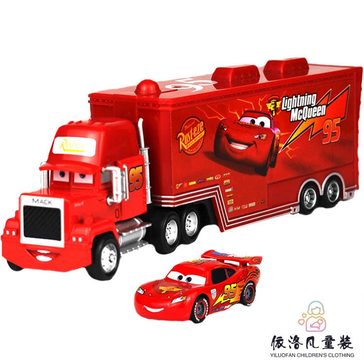 【熱銷】玩具車 賽車 汽車總動員 合金車 模型麥坤貨櫃車麥兒童