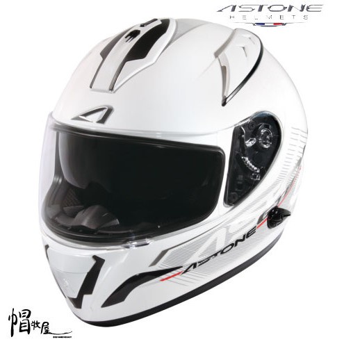 【帽牧屋】法國 ASTONE GTB600-II55 全罩式安全帽 全可拆洗 白