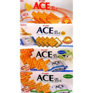ACE Pack 起司夾心餅乾125g 鹽味蘇打餅乾149g 原味牛奶餅乾200g 牛奶夾心餅乾128g 1808