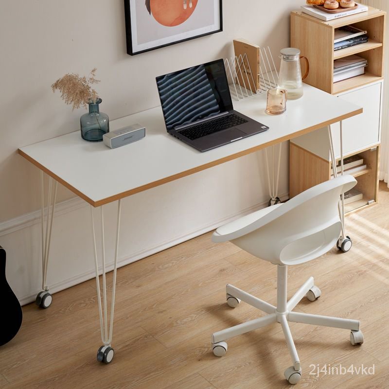 【熊貓傢具】可移動電腦桌簡易傢用書桌簡約客廳學習桌臥室學生寫字桌床邊桌子 桌子 電腦桌 書桌 學習桌 辦公桌