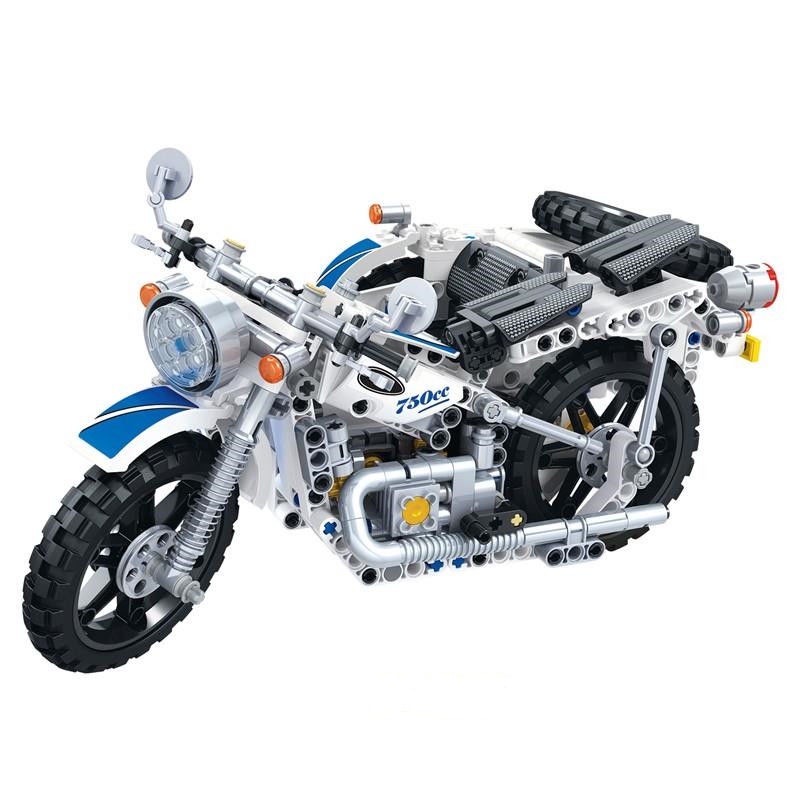 MOC科技7061邊三輪摩托兼容樂高科技拼裝組裝模型生日禮物玩具益智男孩JM