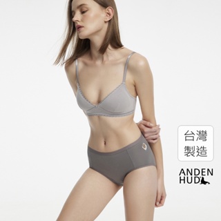 【Anden Hud】愛的語言．高腰三角內褲(金銀灰-軟餅乾) 純棉台灣製