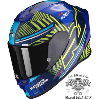 ♛大鬍子俱樂部♛ Scorpion® EXO-R1 Evo Air Victory 美國 原裝 蠍子 黃/藍