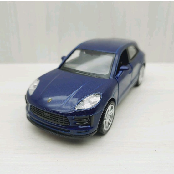 宅米吉 全新盒裝現貨~1:36PORSCHE保時捷 MACAN 藍色 合金 模型車 玩具 迴力 收藏