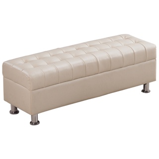 【PaPa選物傢俱】「全台現貨直送」現代簡約 120米白色沙發椅凳 B22