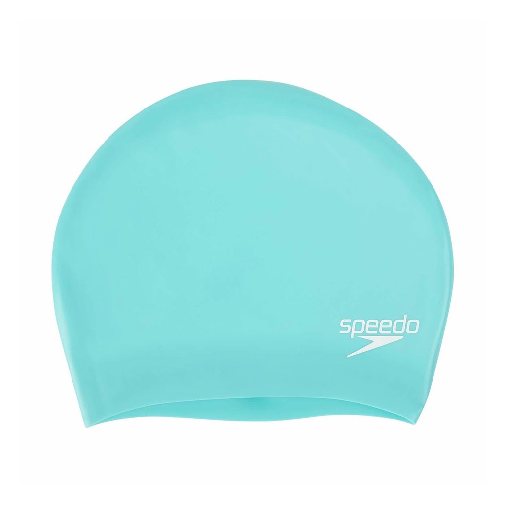 SPEEDO Long Hair 成人長髮用矽膠泳帽(游泳 戲水 海邊 沙灘「SD806168B961」 粉綠白