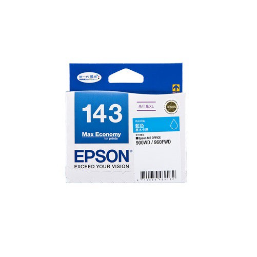 EPSON C13T143250 高印量XL 藍色墨水匣 T143250 ME900WD/ME960FWD/ME82WD