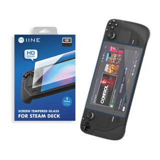 IINE 良值 鋼化玻璃貼1入 適Valve Steam Deck 遊戲主機 9H 鋼化膜保護貼 0.33mm L624