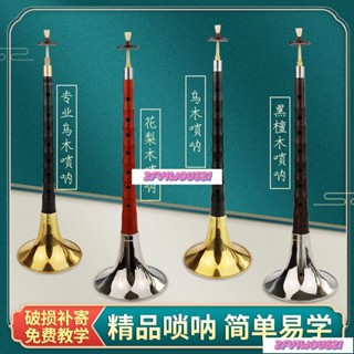 新貨 熱賣 嗩吶樂器專業初學者紅木烏木黑檀木d調入門大中小號喇叭送哨片 樂器 管樂器 愛好和收藏品 傳統樂器