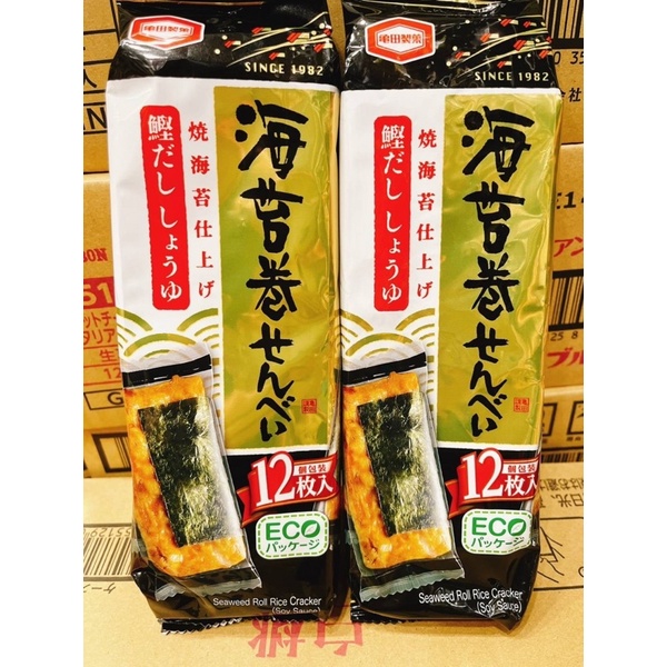 日本零食團團Go❤️日本 龜田 海苔米果 海苔醬油米果 日本米果 醬油米果 海苔米果捲