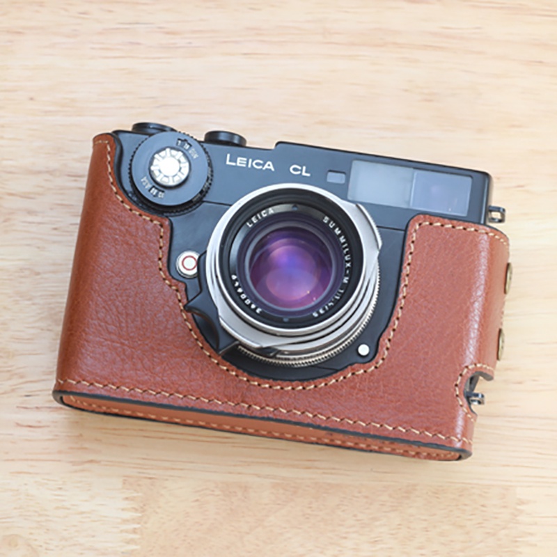 ✆₪✜【Funper】Leica CL相機皮套 攝影包 保護套底座 頭層牛皮 純手工