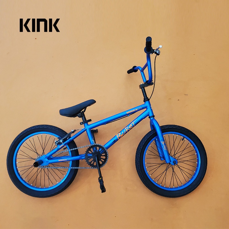 BMX兒童自行車18寸男女孩小輪車大童成人特技青少年學生藍色單車